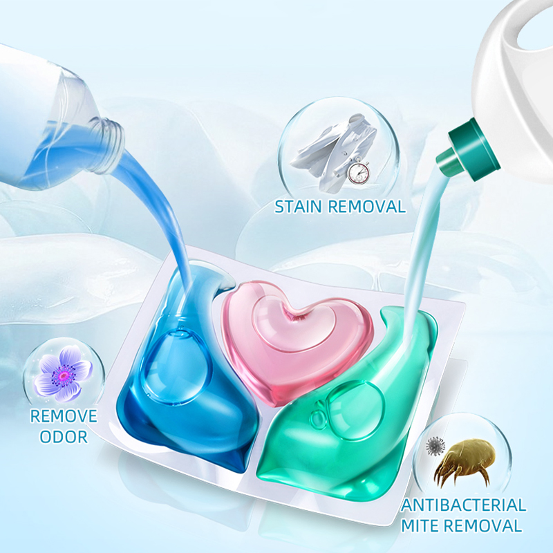 Laundry Pods 3 in 1 High Condensed Soluble Laundry Detergent Pods