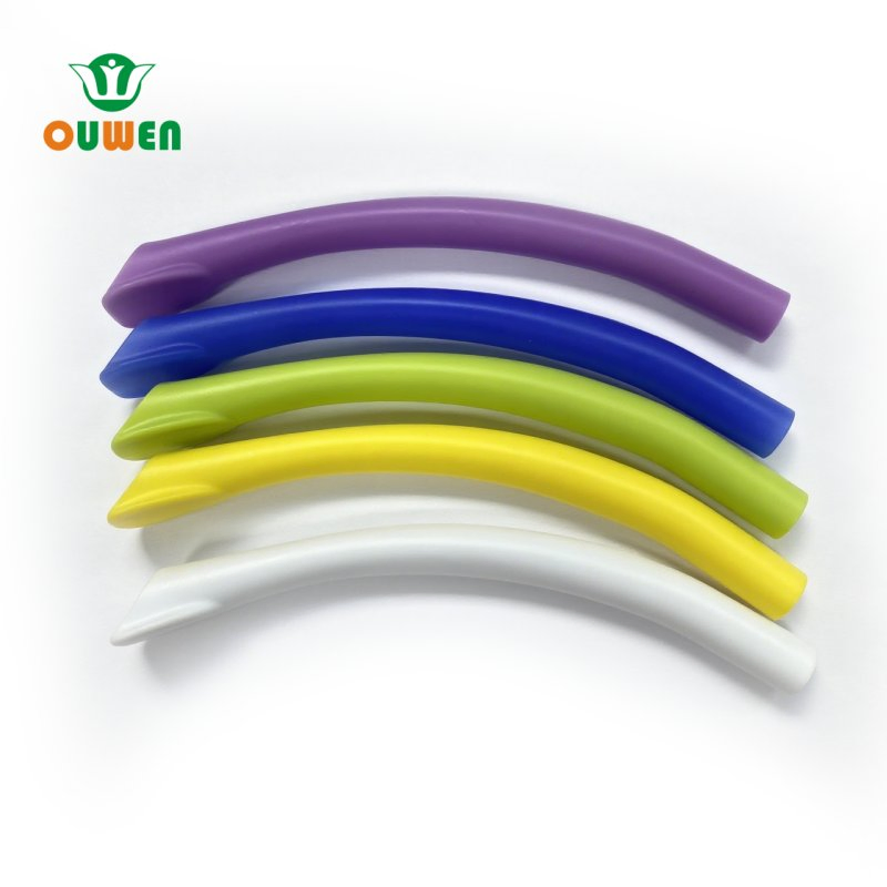 Ouwen Factory Disposable Dental Strong Suction Tube Duckbill Saliva Ejector for Adult