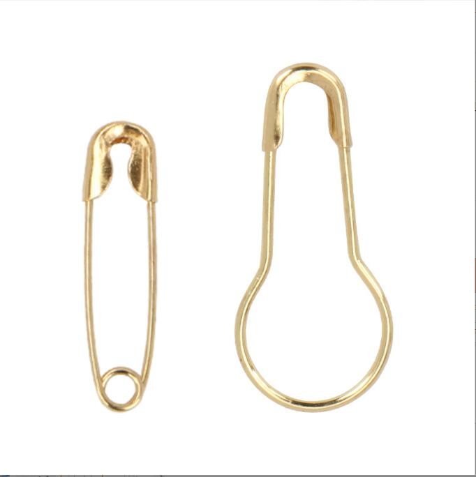 Stainless Steel Iron Gold Small Large Collar Pin DIY Sewing Tools Accessory Metal Stainless Steel Silver Gold Safety Pin for Garment