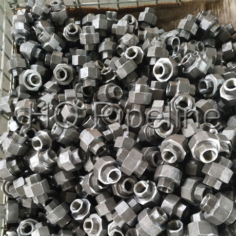 High Pressure Forged Carbon Steel Pipe Fittings Socket Weld/Welding Union