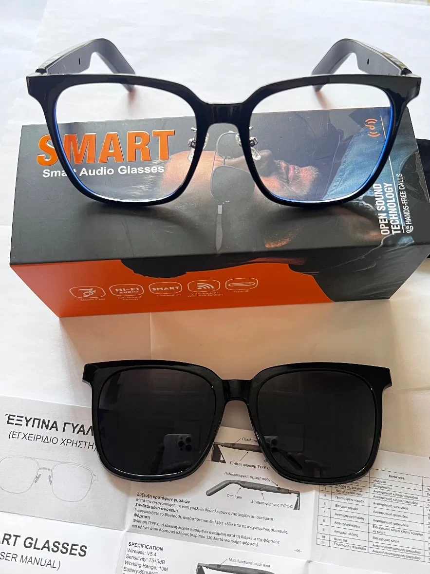 Fashion Design Wireless Call Bluetooth Headphone Smart Audio Glasses for Sg-18 PRO Navigation Music Player