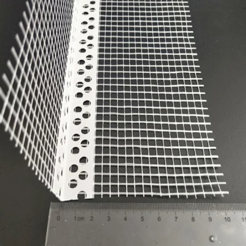 Factory Supply 5mm*5mm 75GSM Corner Mesh Drywall PVC Corner Bead with Mesh Facade PVC Corner Bead with Fiberglass Mesh