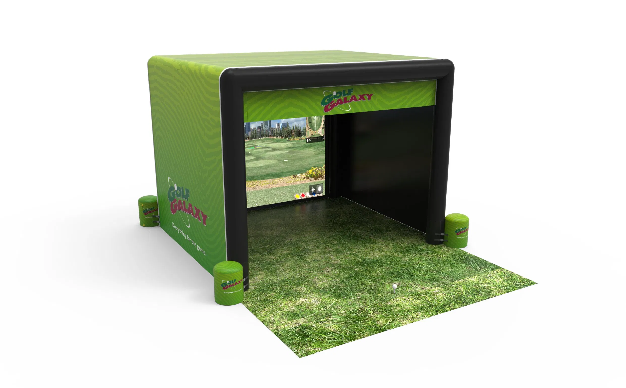 Wholesale Price Inflatable Golf Enclosure for Home Simulator Oxford Cloth