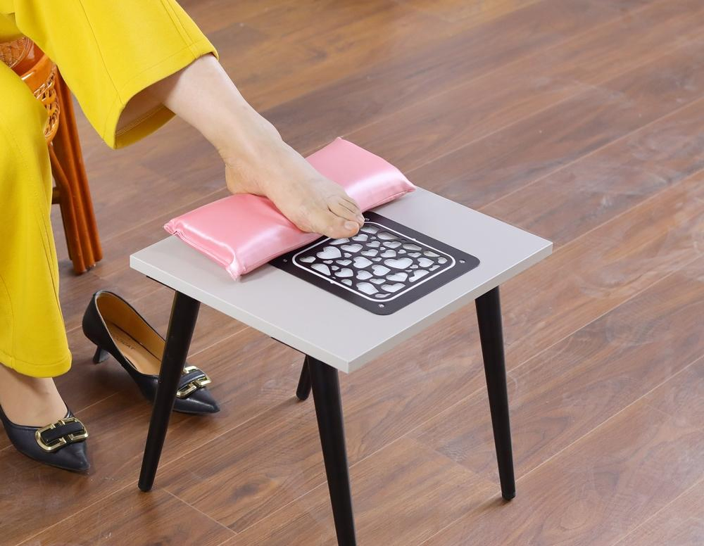 Embedded 4500rpm Nail Dust Collector Machine Professional Nail Vacuume Cleaner Square Shape