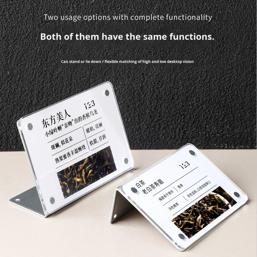 New Arrivals Premium Acrylic Frosted Acrylic Table Tent Sign for School Classroom Name Display