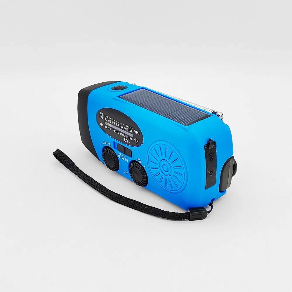 Аварийный солнечный power bank с радио и фонариком