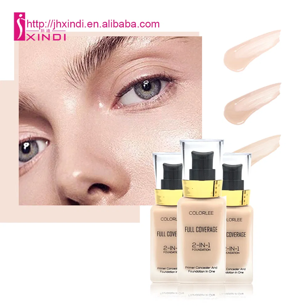 Full Coverage Long Lasting Moisturizing Foundation in Glass Bottle