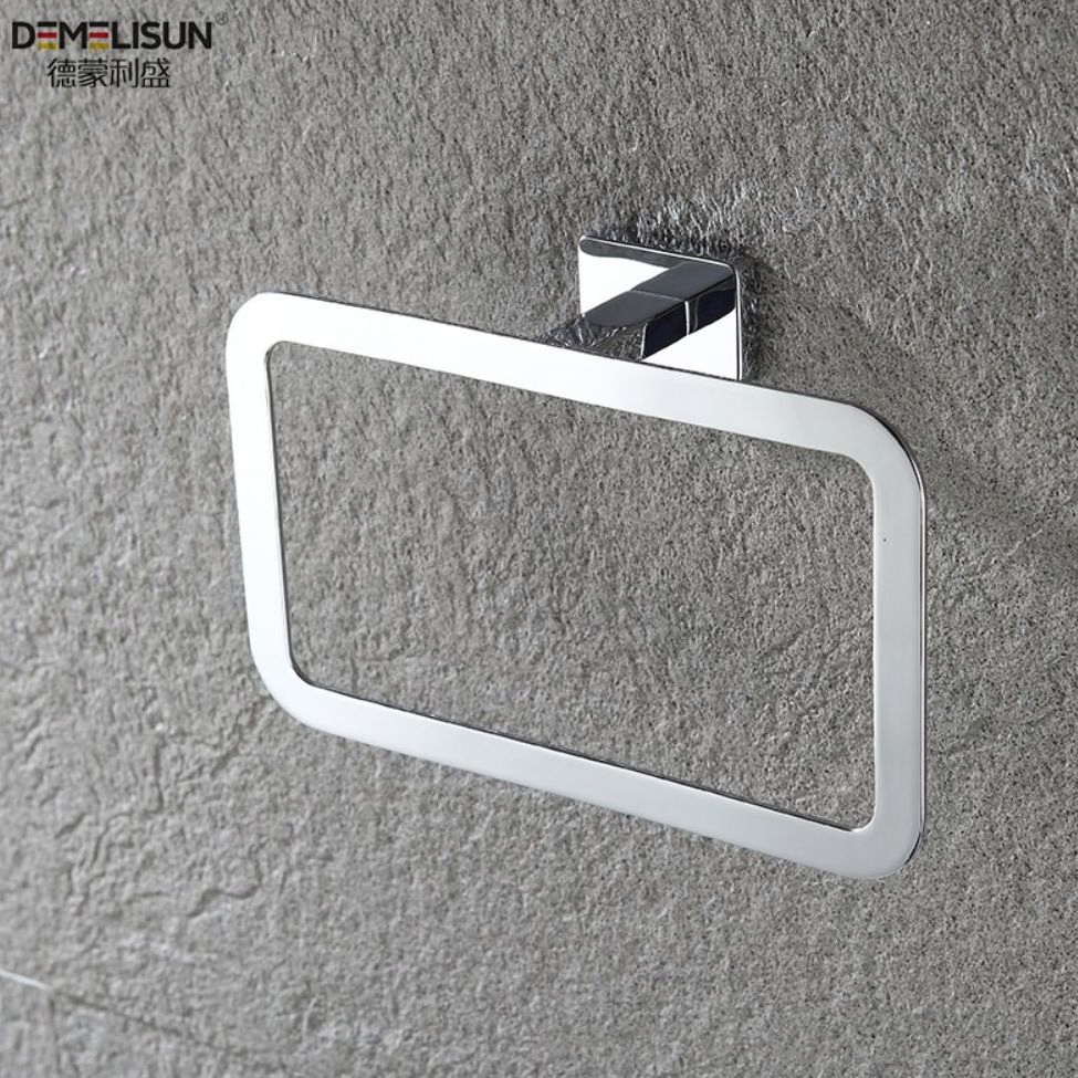 Precision Casting Bathroom Accessories Rectangle Shaped Towel Ring for Home