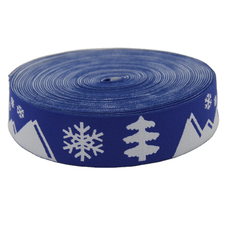 Лента эластичная жаккардовая полиэстер нейлон для одежды