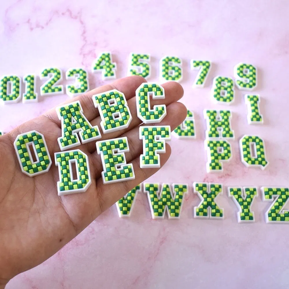 Vibrant Pink PVC Alphabet Straw Toppers for Party Fun