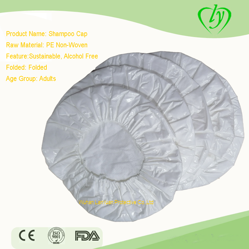 Disposable Patient Dry No Rinsh Shampoo Caps