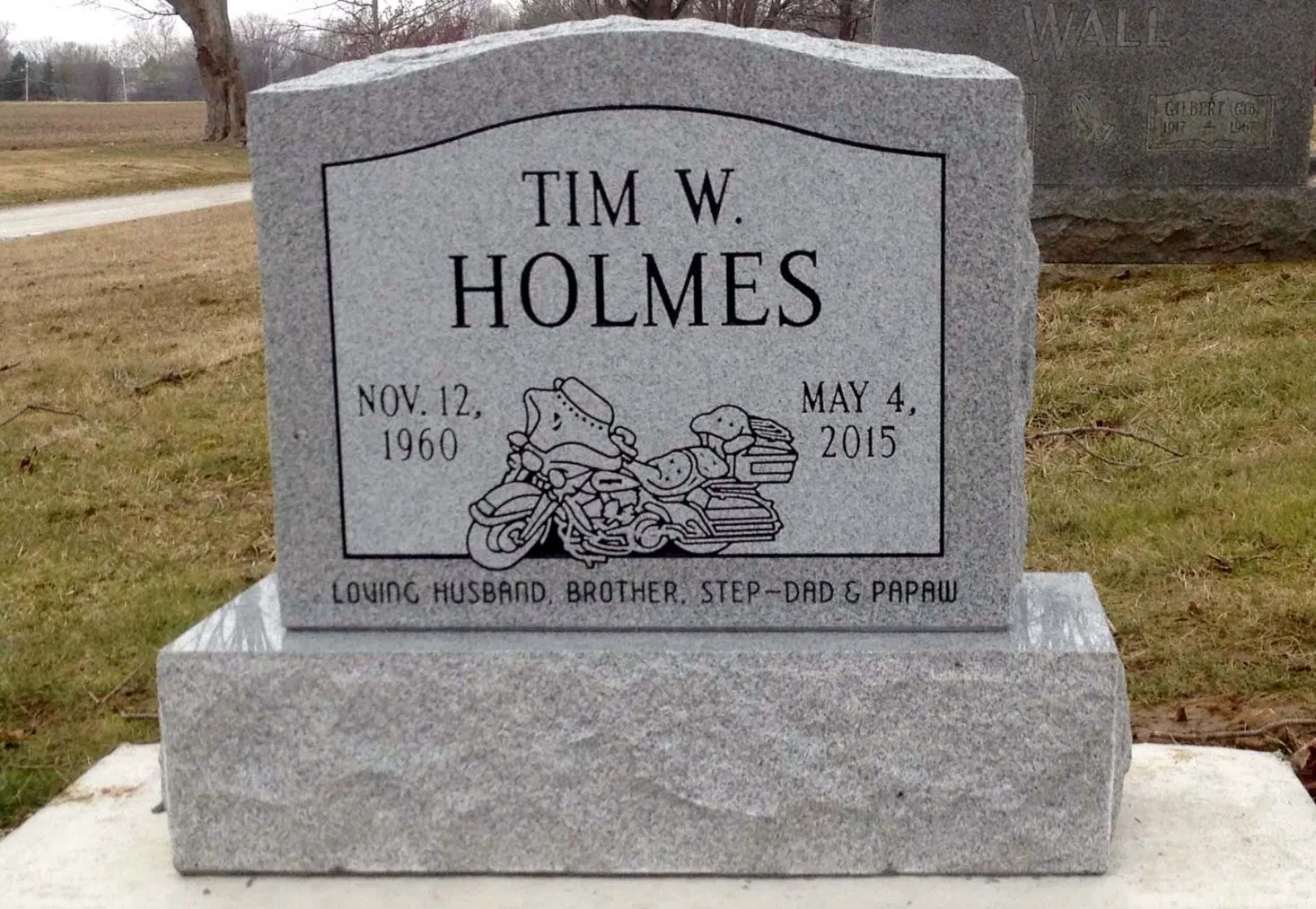 China Granite Stone Tombstones Gravestone Single Traditional Memorials