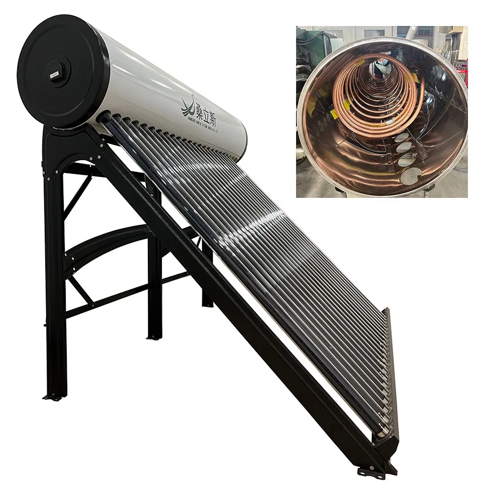 Солнечный водонагреватель 200 л с медным змеевиком