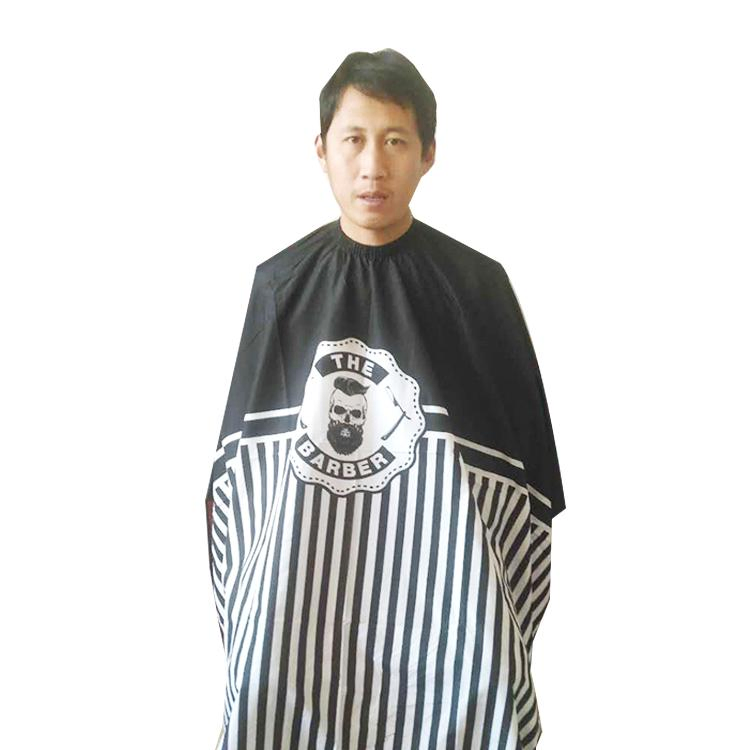 Wholesale Printed Waterproof Barber Salon Hairdresser Apron Non-Stick Hair Cutting Apron