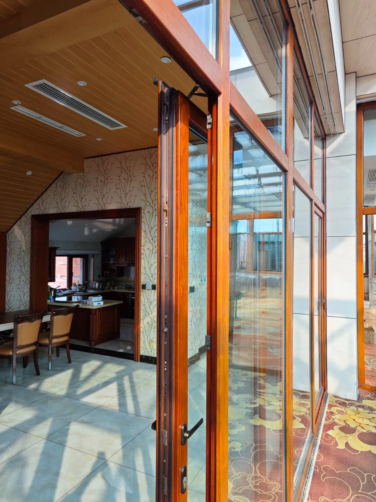 Commercial-Grade Aluminum Clad Wood Window and Door Storefront System with Structural Reinforcement