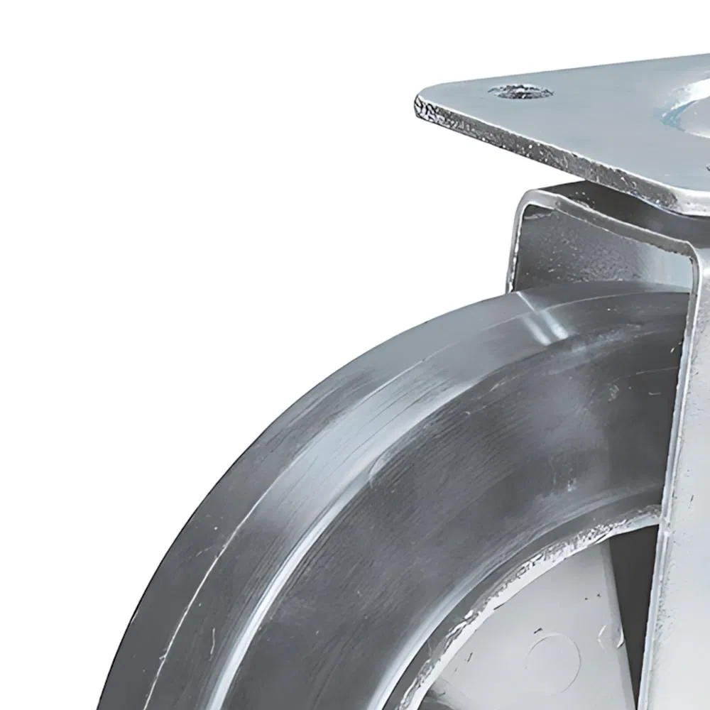 Swivel Rubber Caster Mold on Cast Aluminum W/Double Ball Bearing, a-Q03#