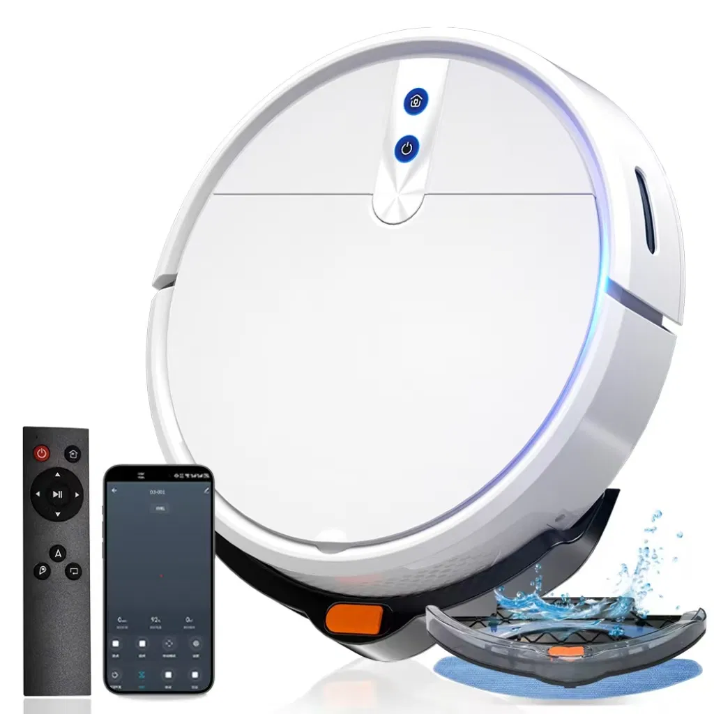 Hot Water Automatic Recharge Voice Control Sweeping Suction Mopping Vacuum Cleaner