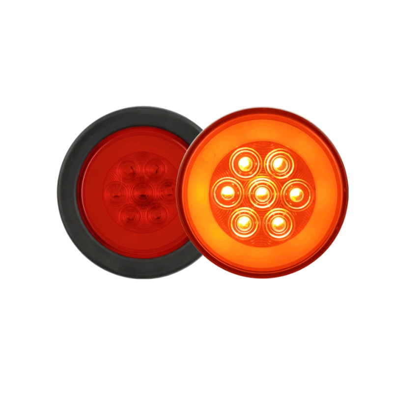 LED Trailer Truck Stop Turn Brake 4" Round Tail Light