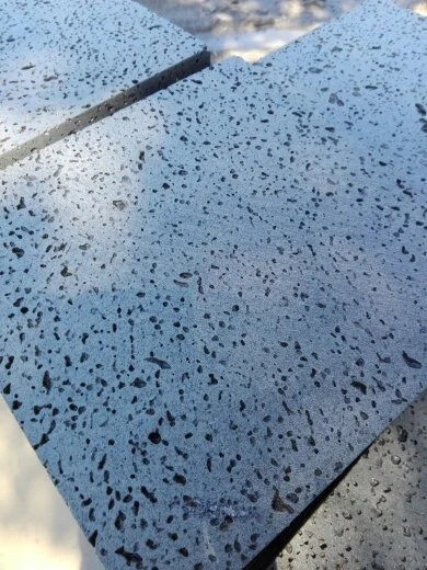 Grey Basalt Stone Volcanic Stone Lava Stone Honed Surface Tiles