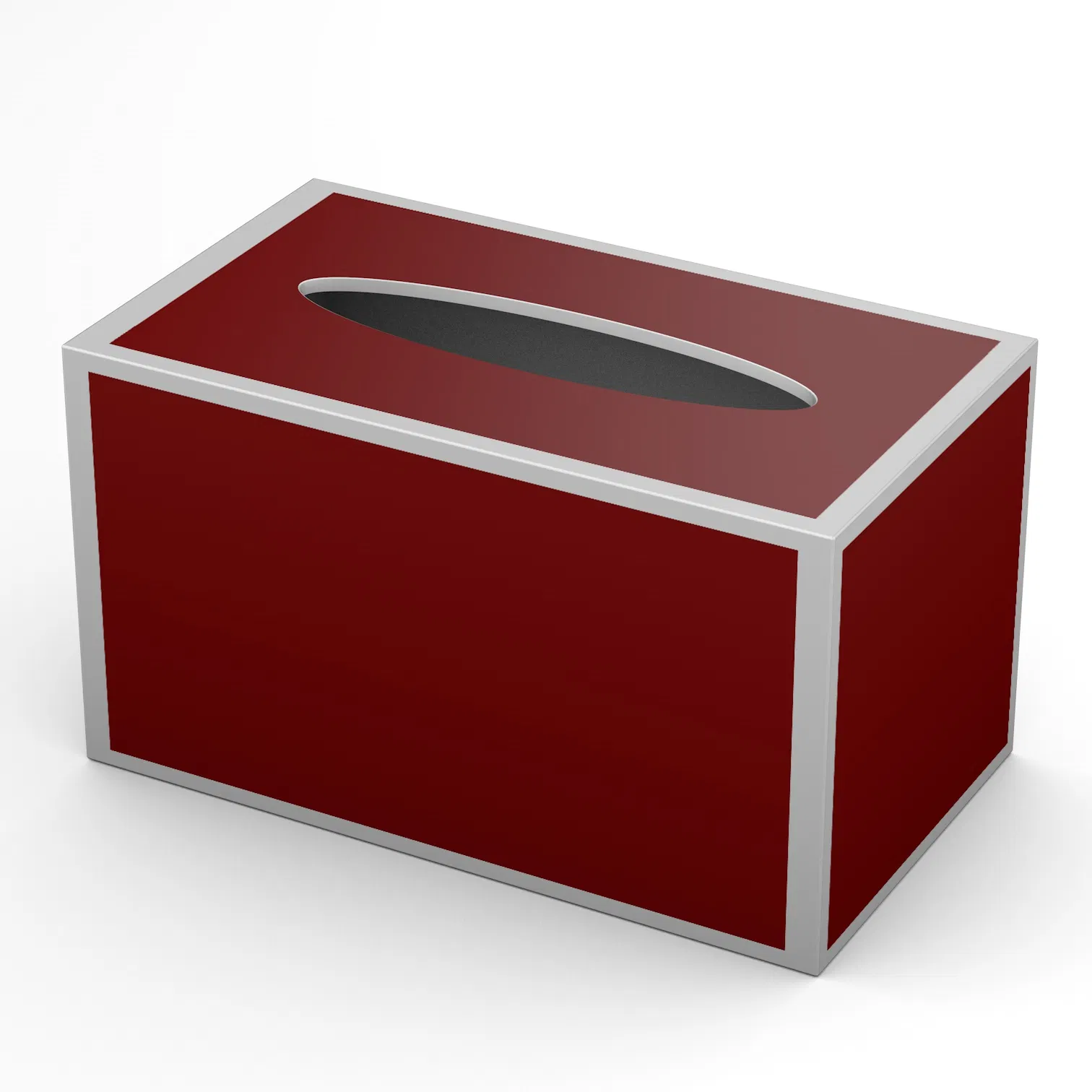 Custom Luxury Rectangle Hotel Leather Car Tissue Box with Logo