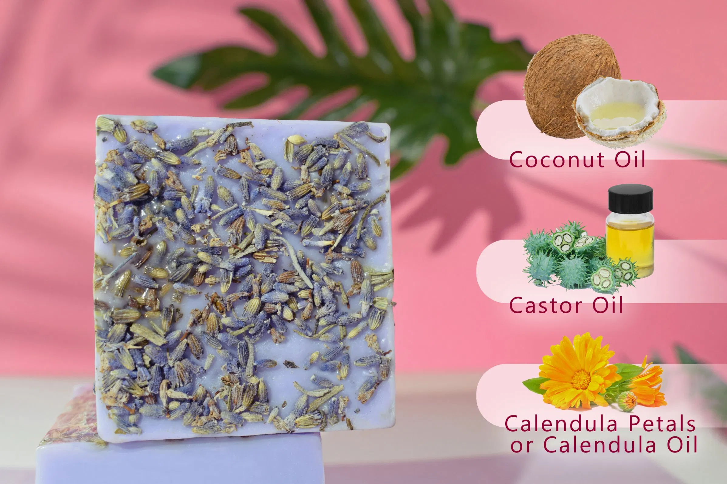 Custom Logo Natural Osmanthus Lavender Rose Handmade Facial Soap