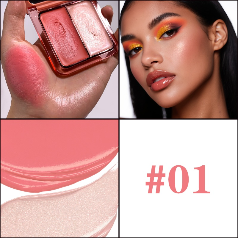 New N&D Luminous Blush Cream with Glowing Highlighter for Radiance