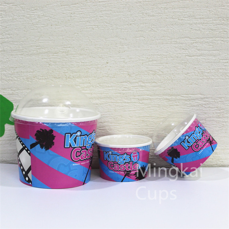 Custom Logo Printing Disposable Paper Cup Ice Cream Paper Cup