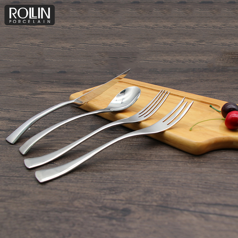 Hot Selling Restaurant Cheap Silver Flatware Set Dinner Spoons Forks and Knife Stainless Steel Cutlery