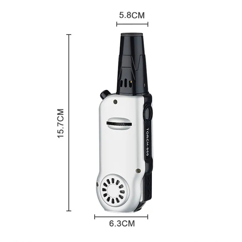 4.7*3.6*15.2 185g Outdoor Lighter Torch Liquefied Gas Flame Spray Gun Household Lighter High Temperature All-Copper BBQ Firestarter