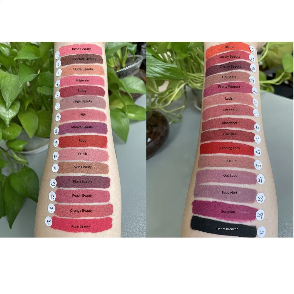 Waterproof Makeup Natural Non-Stick Matte Lip Glaze Lipgloss Matte Liquid Lipstick