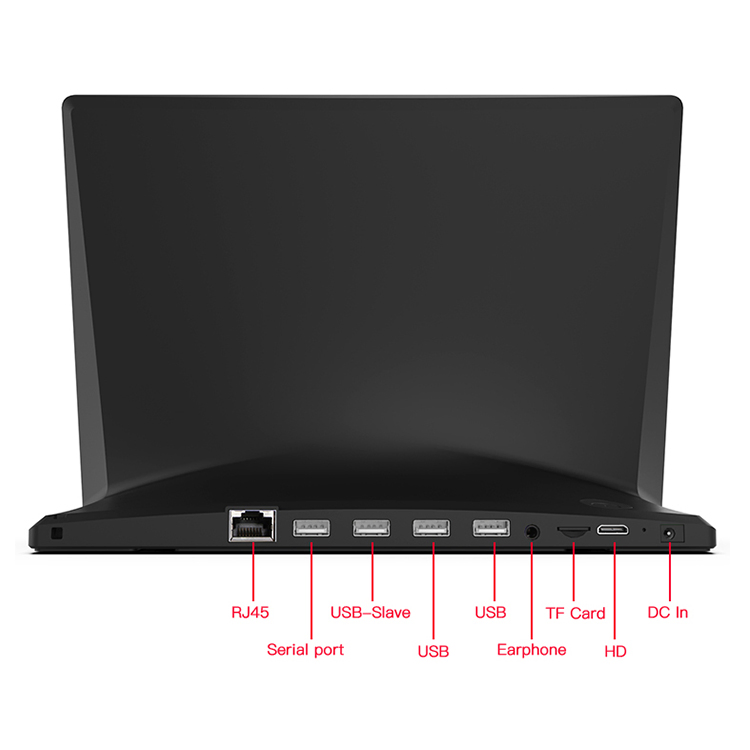 10-дюймовый L-образный Android-планшет с PoE и NFC