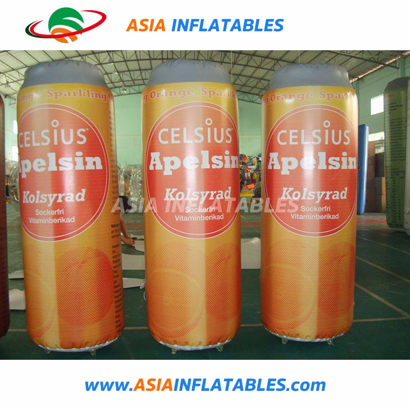 Inflatable Advertising Can, Inflatable Bottle for Advertising with Digital Printing