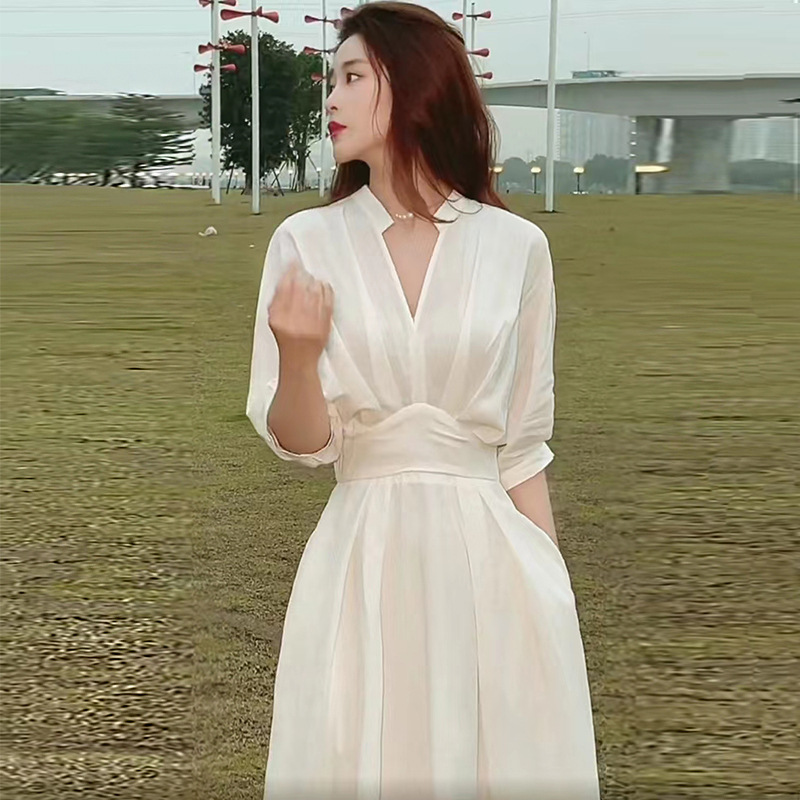 Комплект женский весна-осень рубашка-платье и юбка длинная