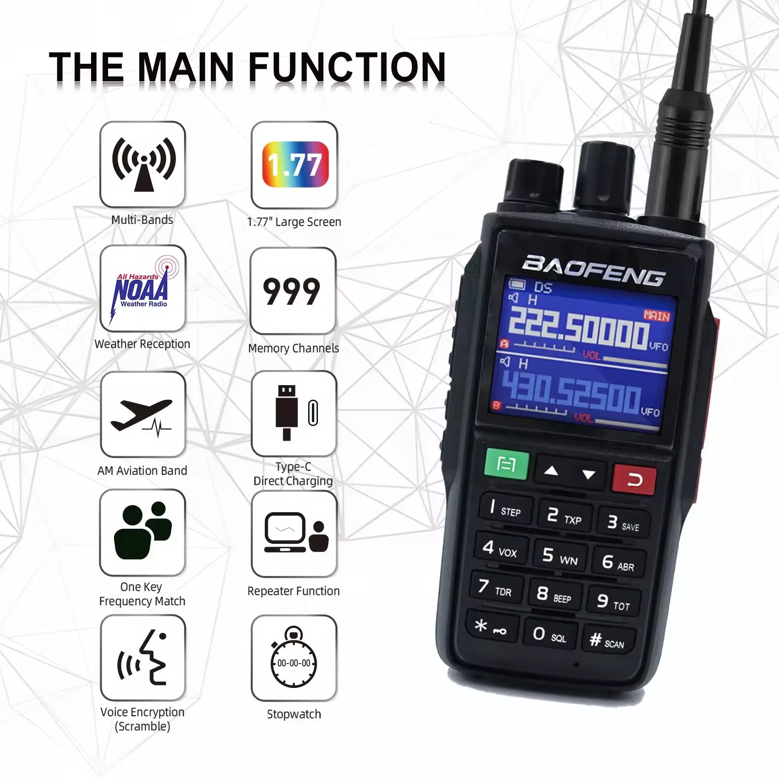 Портативная рация Baofeng UV-22 Dual Band