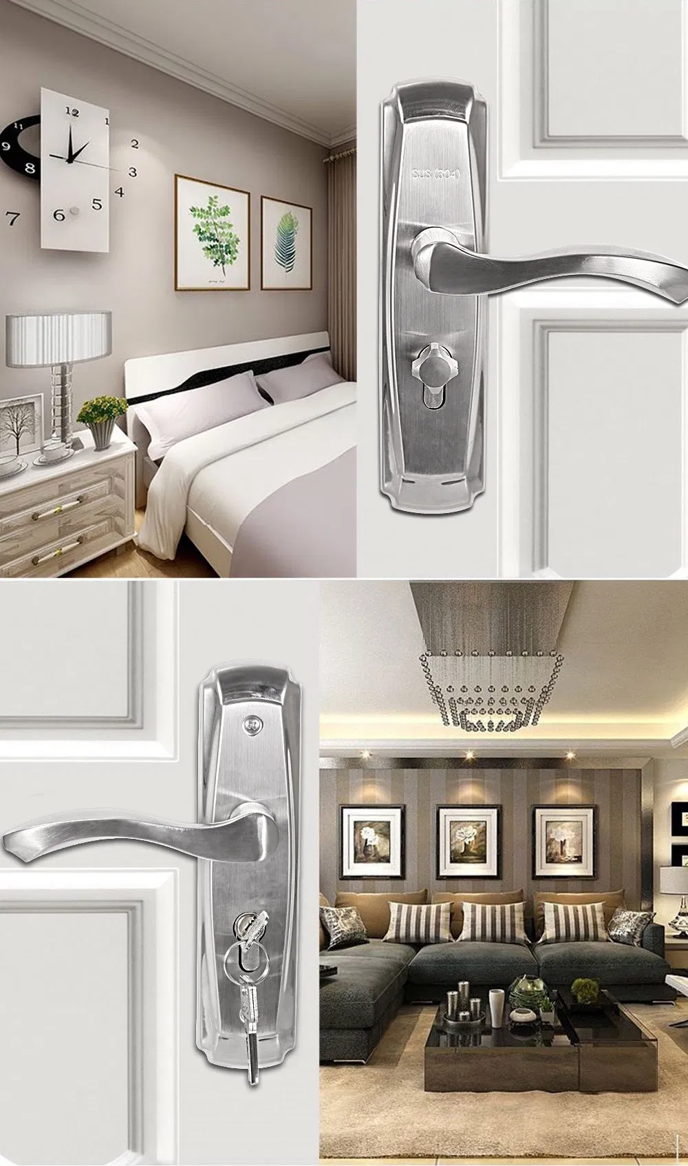 High Quality Door Hardware Ss 304 Door Pull Handle