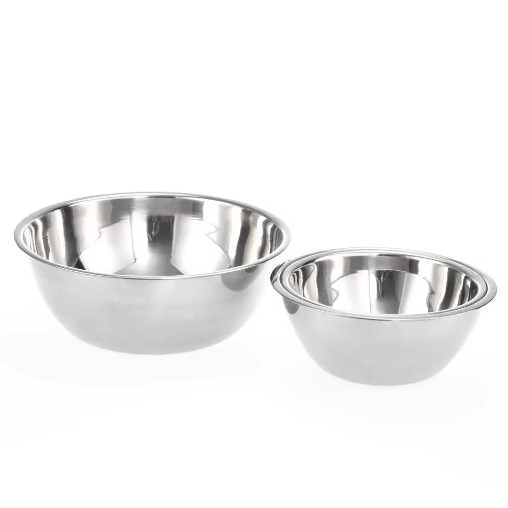 Customized Deep Polished Stainless Steel Mixing Bowl Classic Design Dishwasher Safe for Food Parties-Wholesale Exporter Supplier
