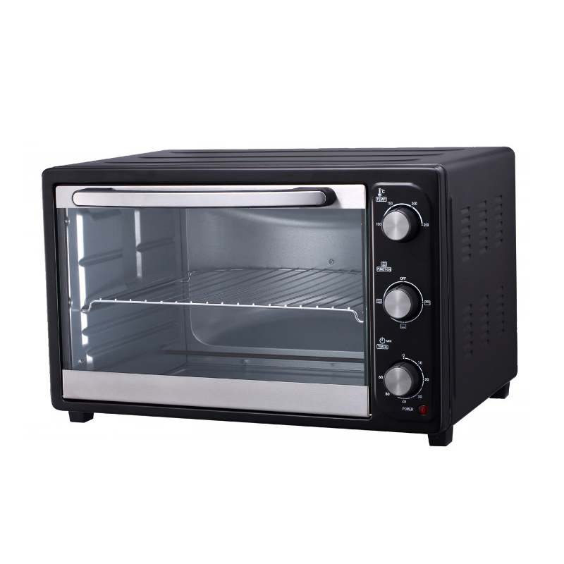 55L Professional Custom Black Electric Oven with Timer Smart Home Baking Electric Toaster Oven