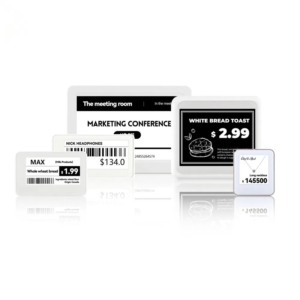Customization Based on Provided Design 4.2" E-Ink Price Tag Four Color Digital Price Label ESL System Electronic Shelf Label for Shops Risk Control System