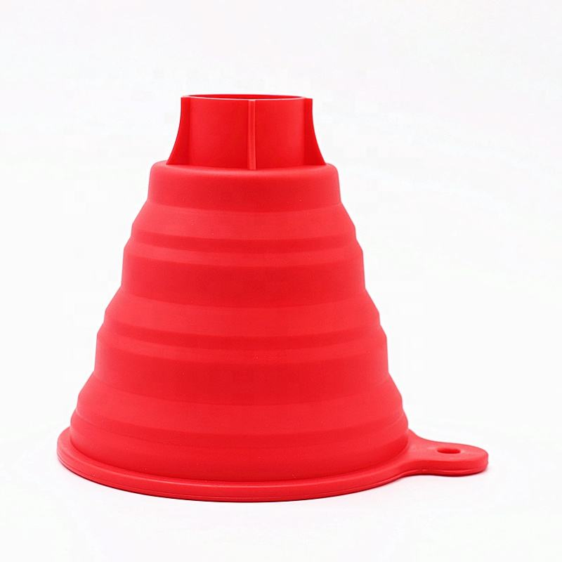 Foldable Food Grade Silicone Collapsible Funnel for Wide Mouth Regular Canning Jars