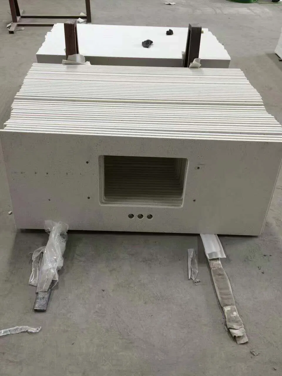 Acrylic Solid Surface Engineered Artificial Quartz Stone for Vanity Top