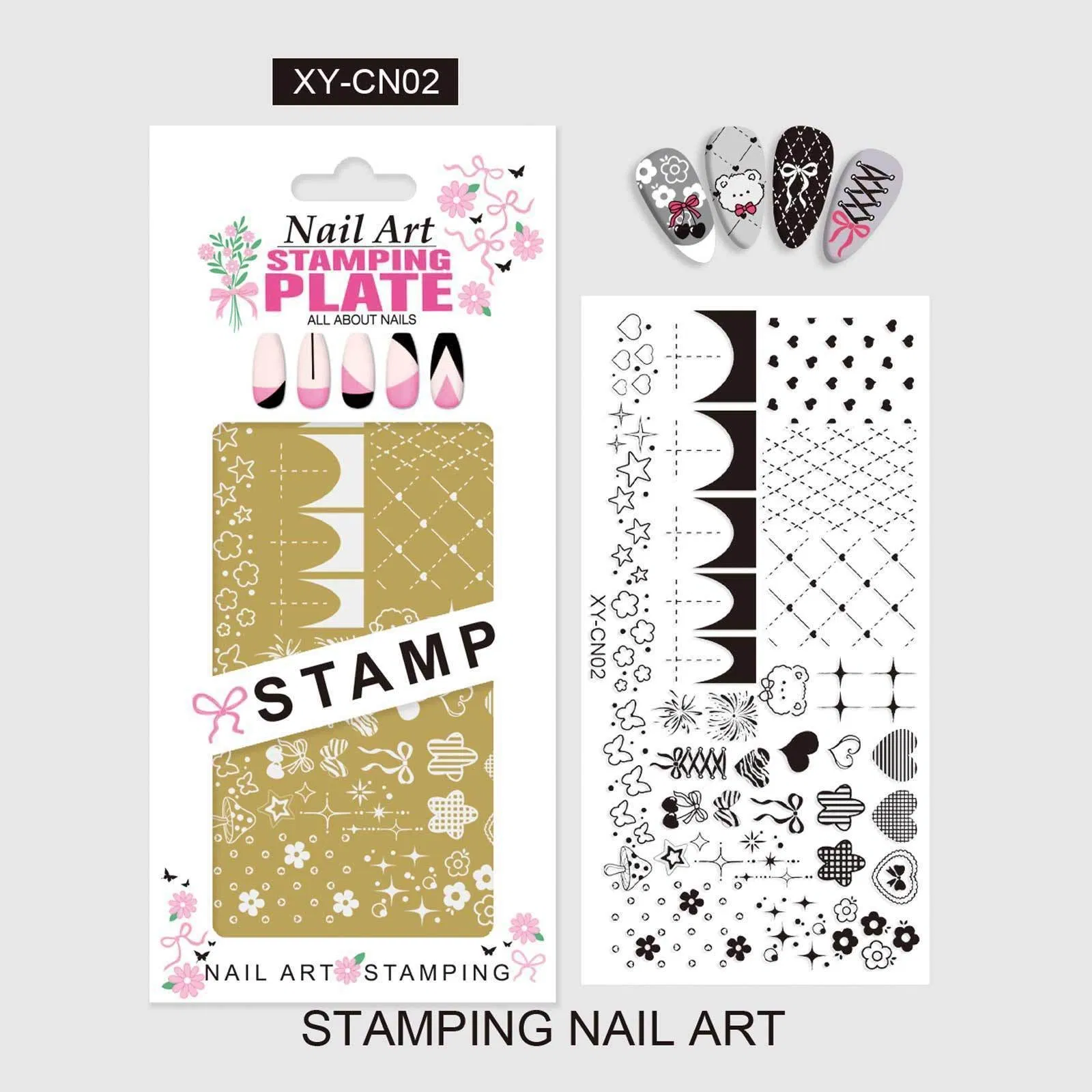 Stainless Steel Mirror Silver Nail Model Stamping Chemical Etching Plate