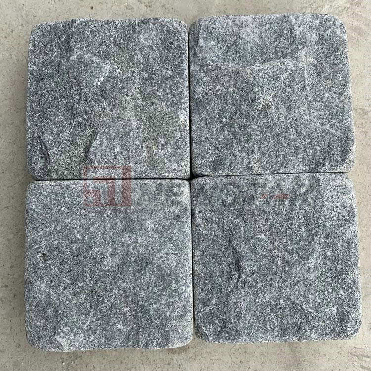 G684 Cobblestone Black Granite Cobblestone Stone Paving Basalt Cubic Stone