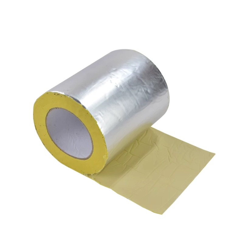 Silver Heat Insulation and UV Resistance Aluminum Foil Butyl Adhesive Tape Single Sided Butyl Rubber Waterproof Tape