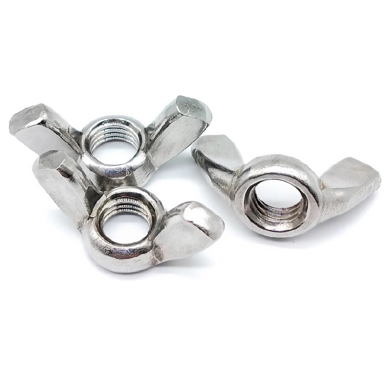 M5 304 Stainless Steel Hand Locking Butterfly Wing Nuts