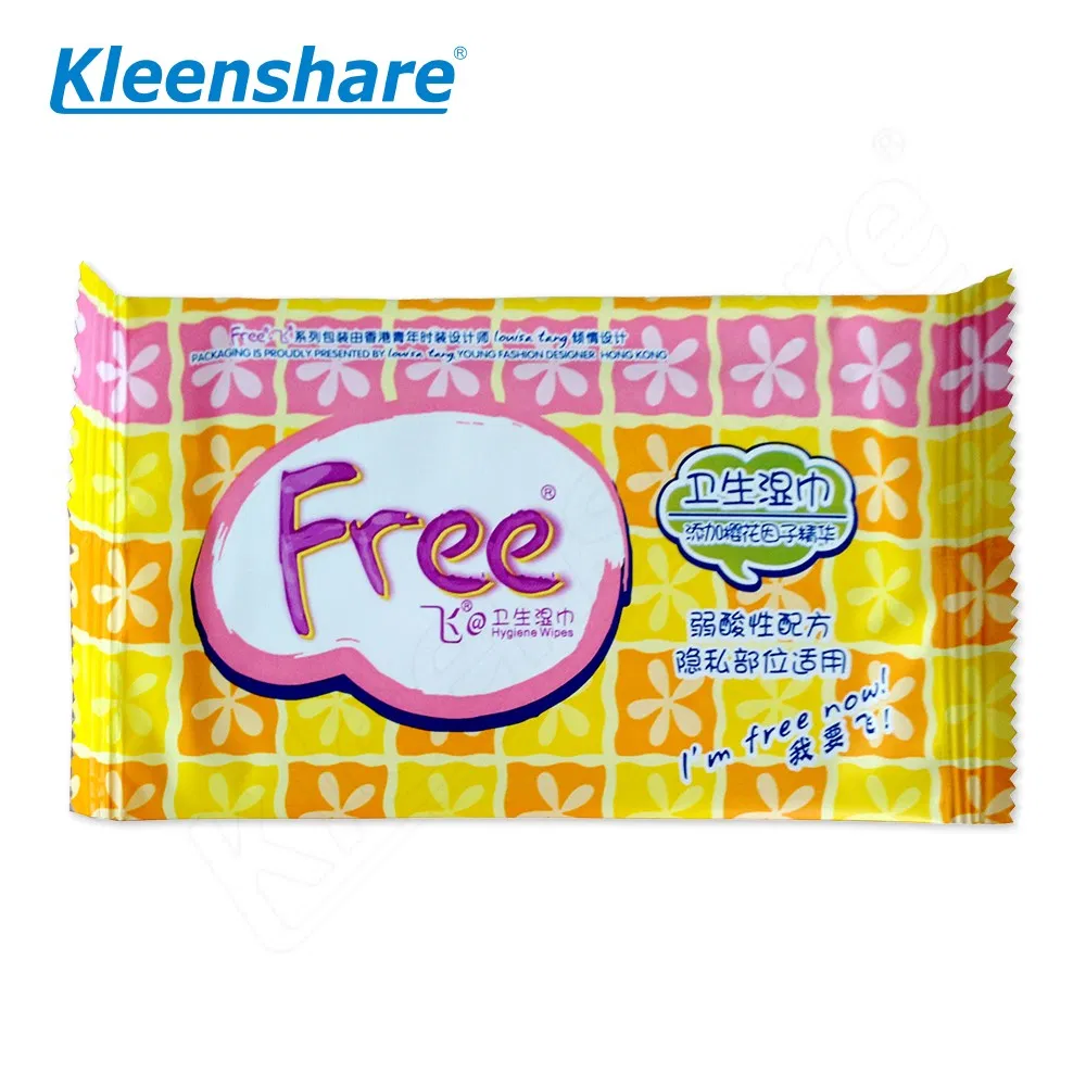 Custom Logo Cleaning Wet Wipes Pack Hotel Restaurant Disposable Nonwoven Mini Hand Mouth Wet Tissue Wipe Individually Wrapped