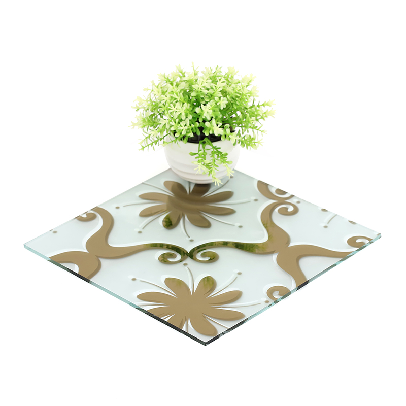 Ice Flower+ Acid Etched Glass for Door