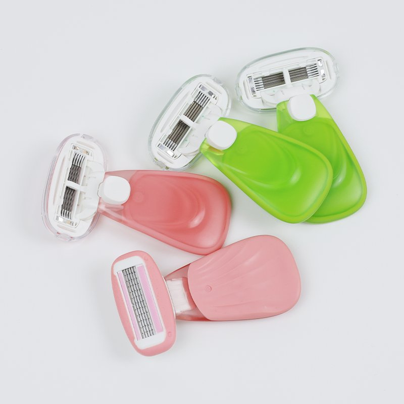 Wholesale OEM Customized Female Body Razor Five-Layer Blade with Lubricant Strip