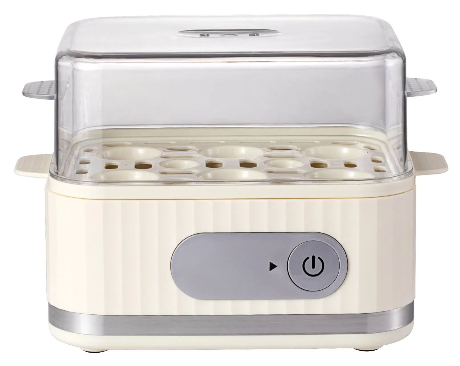 Easy Egg Cooker, 6 Egg Capacity Rapid Egg Boiler Anti-Dry Burn, with Measuring Cup,