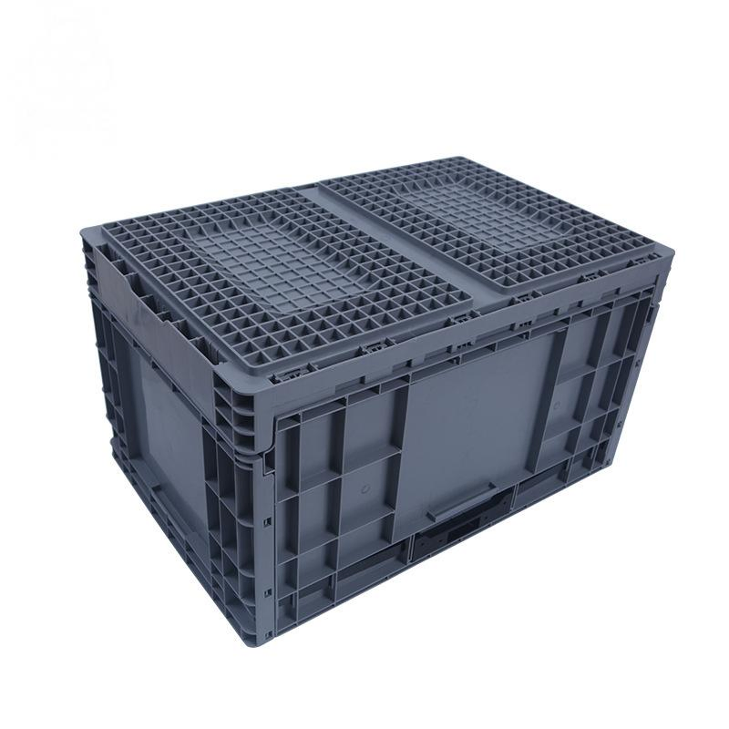 Outdoor Foldable EU Standard Plastic Turnover Box for Auto Parts and Logistics