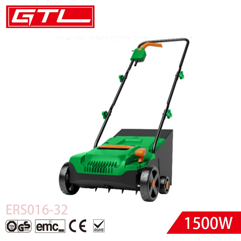 1500W Electric Raker & Scarifier 30L Lawn 32cm Working Width for Garden (ERS016-32)